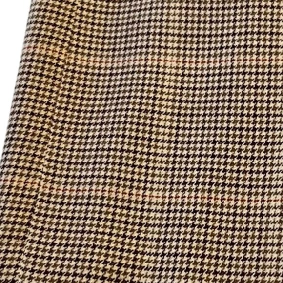 Talbots Brown Wool Houndstooth Flare Trousers Size 10 - Picture 10 of 15